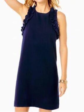 NEW Lilly Pulitzer KAILEE RUFFLE SHIFT Dress Size Large